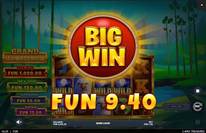 3 Apex Treasures - suuri voitto Hold & Win -tilassa
