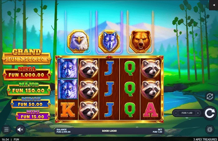 3 Apex Treasures - peli pääikkuna 5x3 keloilla